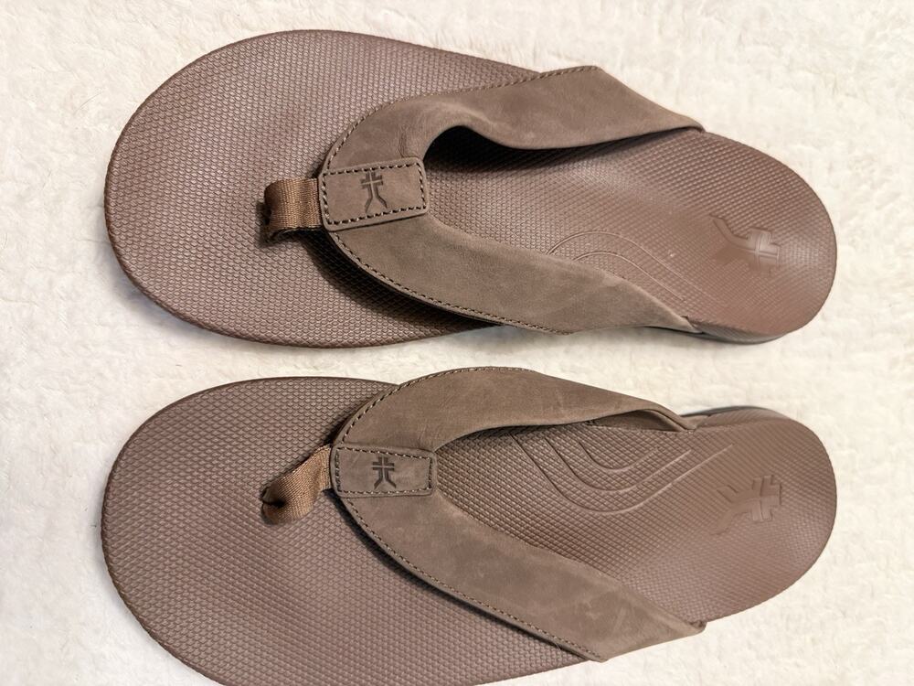 Kuru Kala 2 Comfort Casual Leather Cushioned Sandal Cocoa Brown NWOB 11 Medium